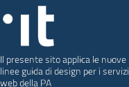 Il presente sito applica le nuove linee guida di design per i servizi web della PA