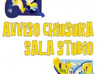 Avviso chiusura sala studio